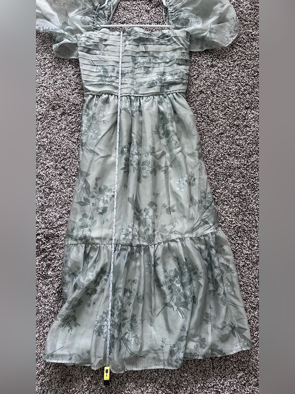 Abercrombie & Fitch Emerson Angel Sleeve Midi Dress - Picture 5 of 6
